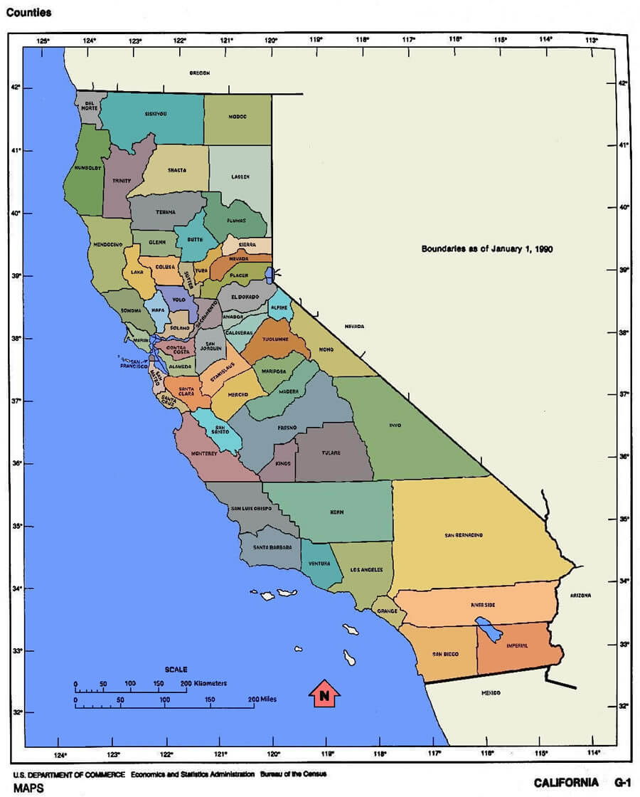california karte 1990