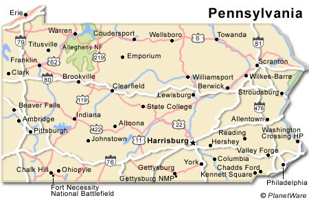 pennsylvania strase karte