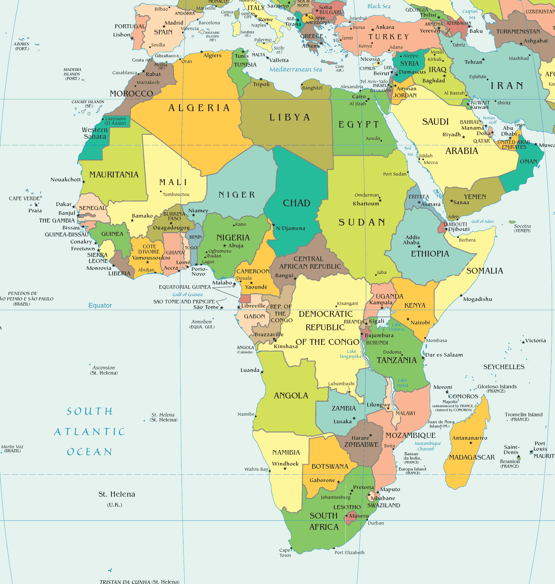 karten von afrika
