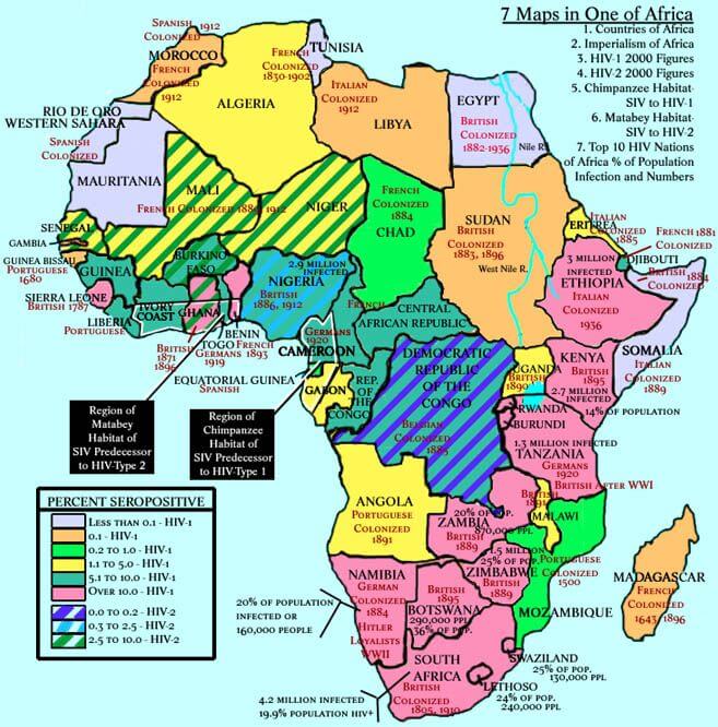 lander karte von afrika