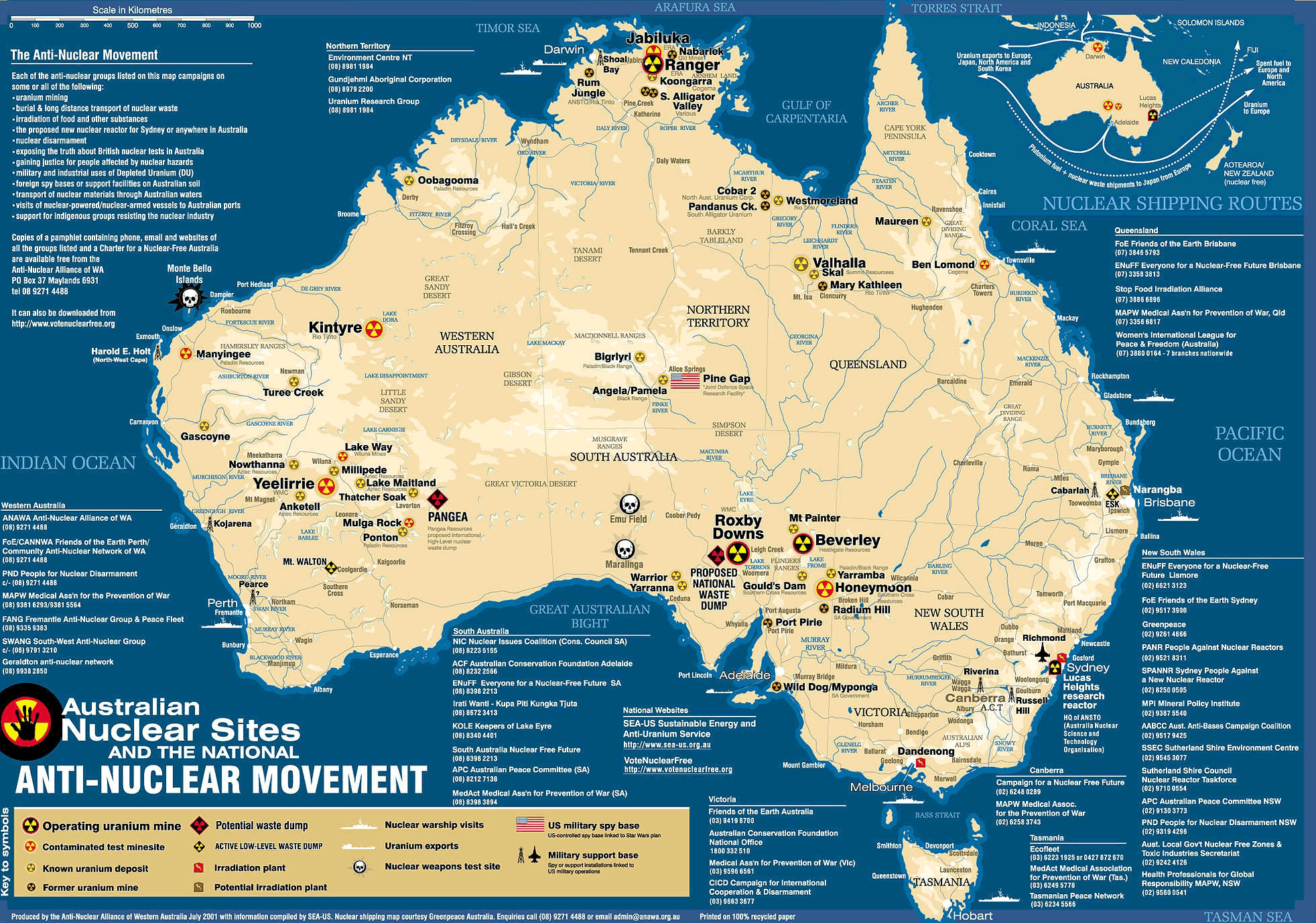 nuklear karte von australien
