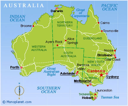 Tamworth karte australisch