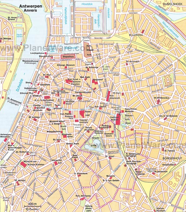 Antwerpen karte