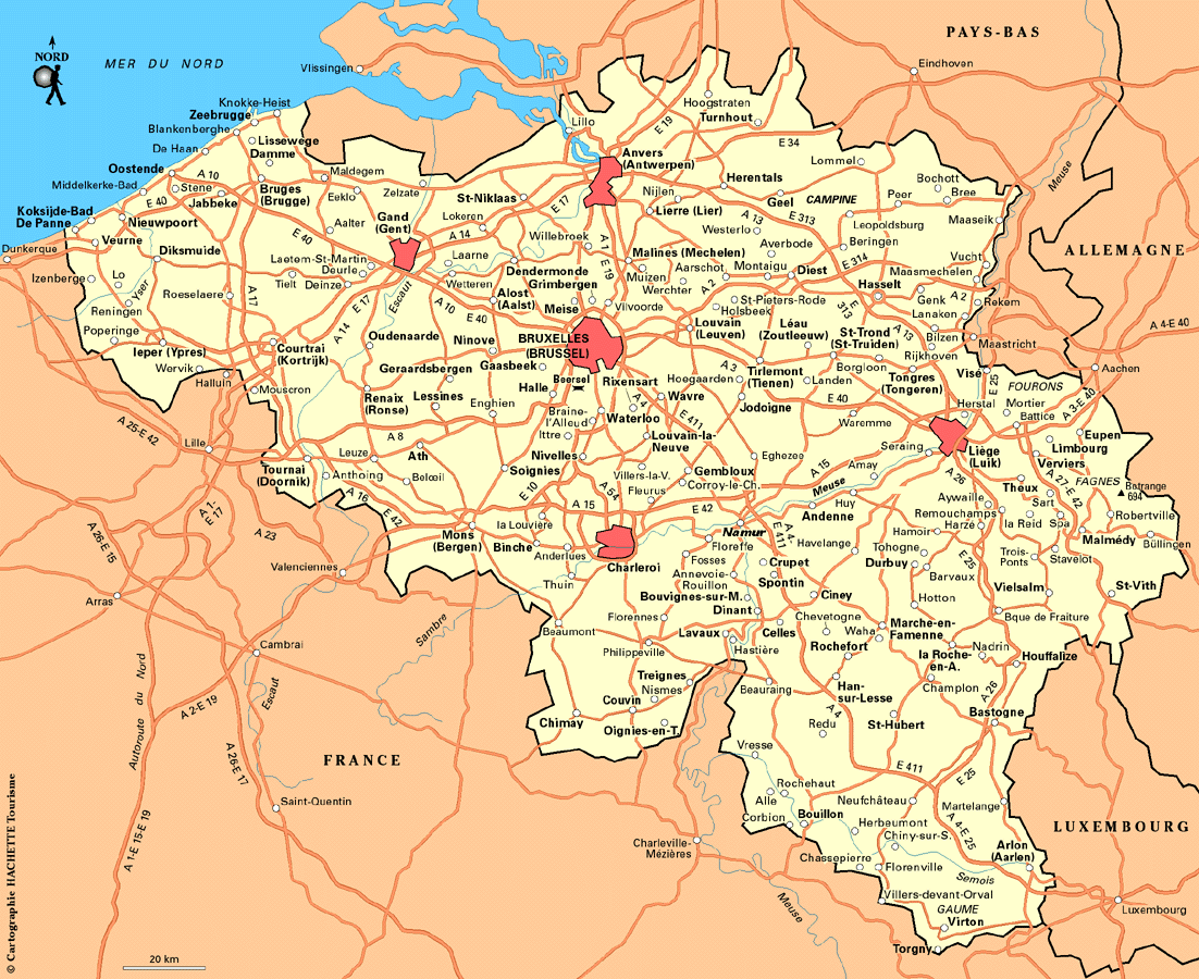belgien bevolkerung karte