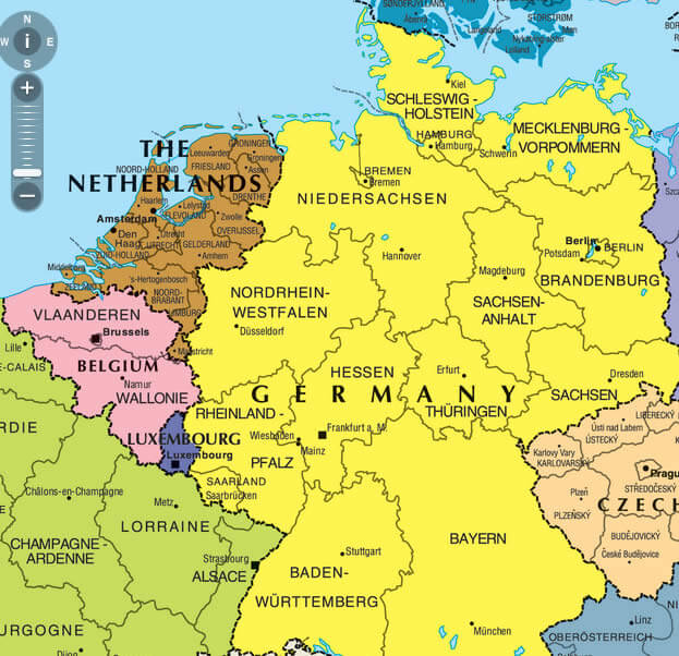 belgien karte deutschland
