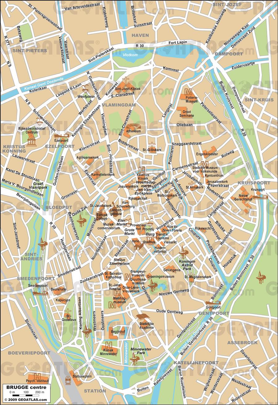 Brugge karte