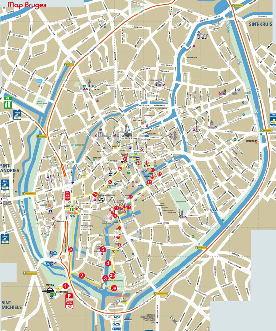 Brugge kreis karte