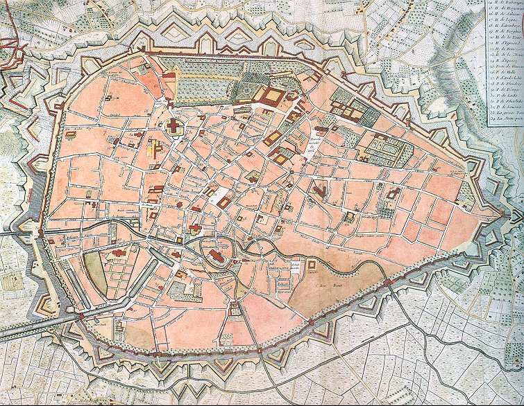 Bruxelles historisch karte