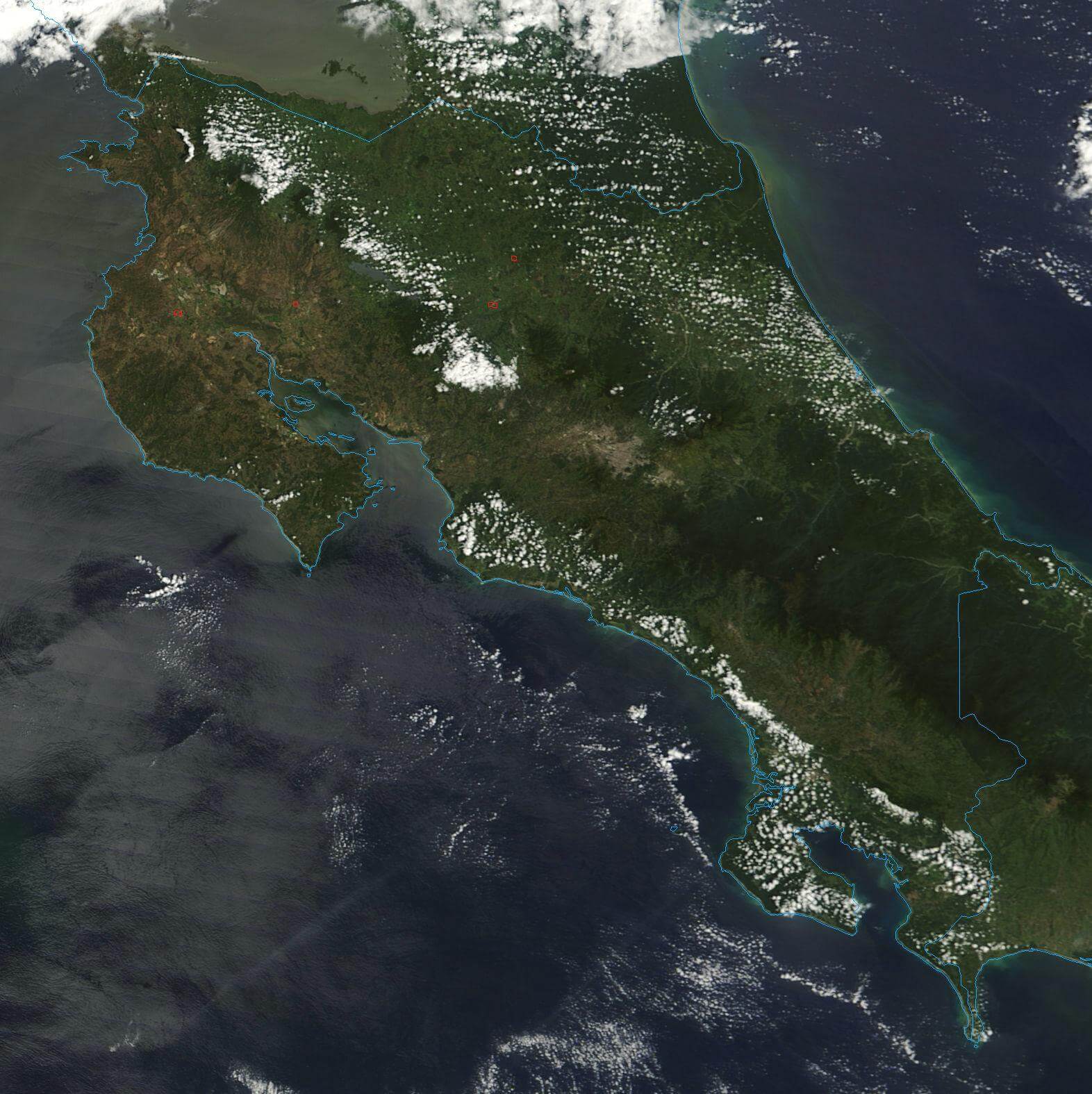 satellit bild foto costa rica