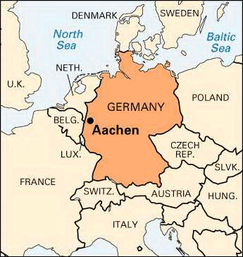 Aachen karte deutschland