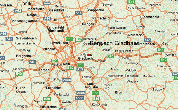 Bergisch Gladbach regionen karte