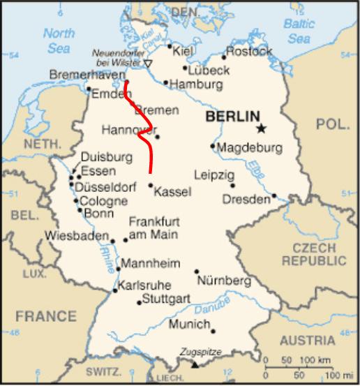 deutschland Bremerhaven karte