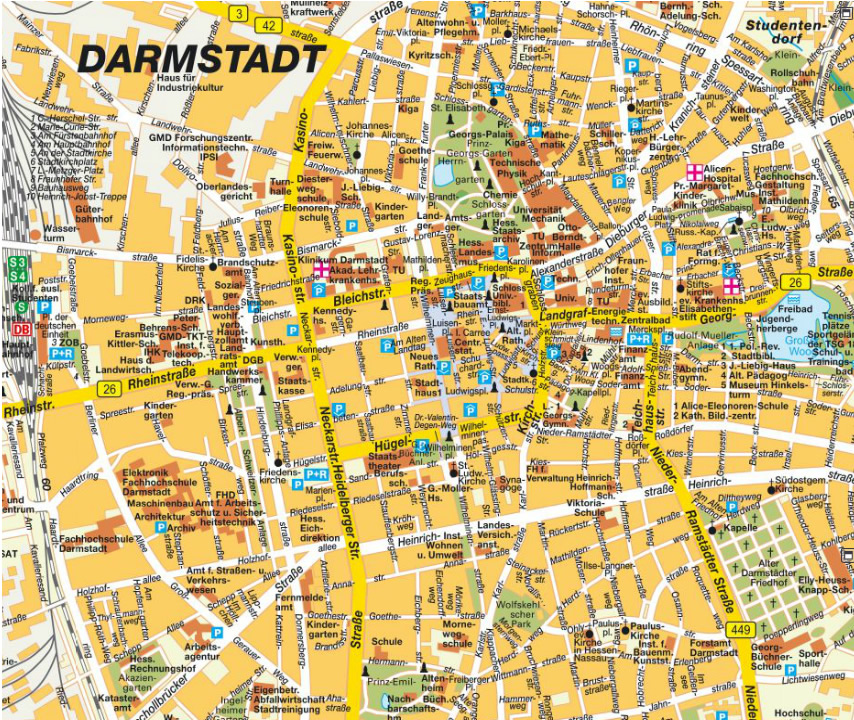 Darmstadt karte