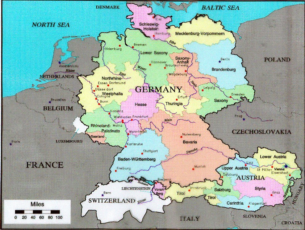 deutschland politisch karte