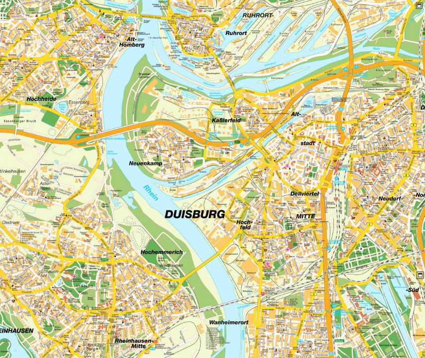 Duisburg karte