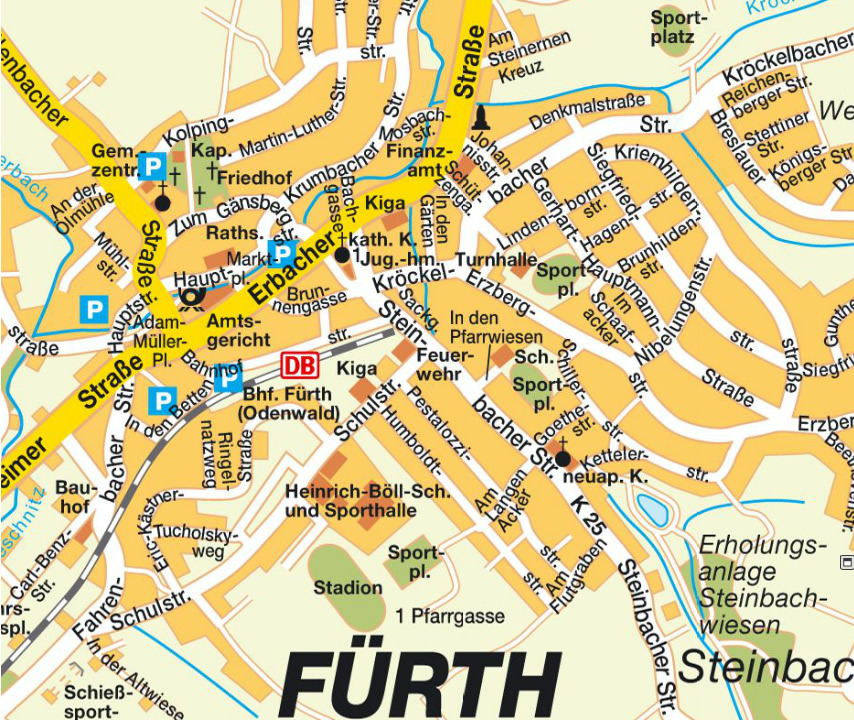 Furth stadt center karte