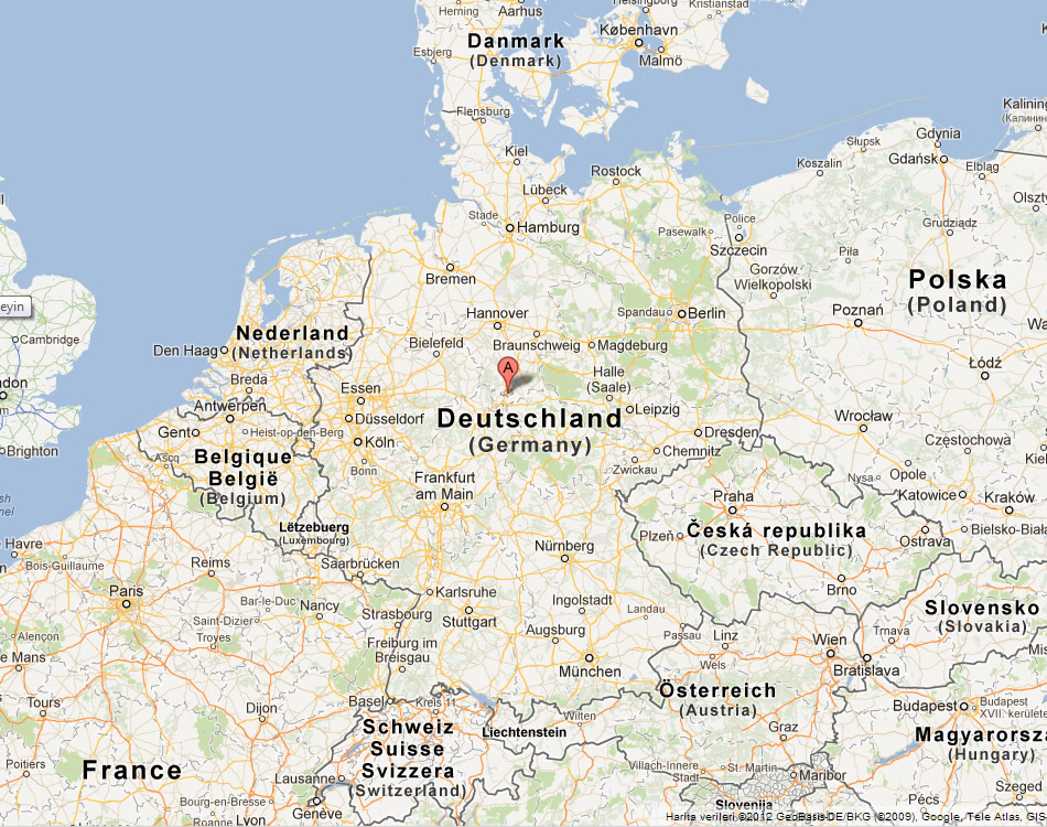 karte von Gottingen deutschland