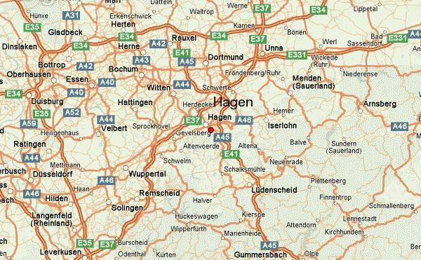 Hagen strase karte