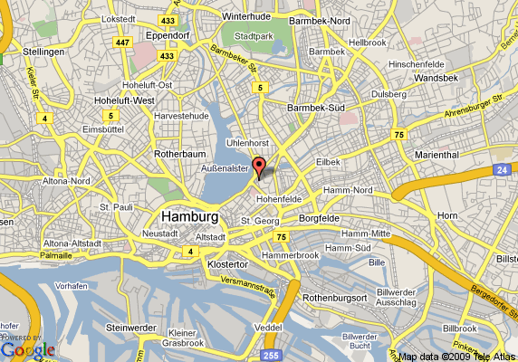 Hamburg harbor karte