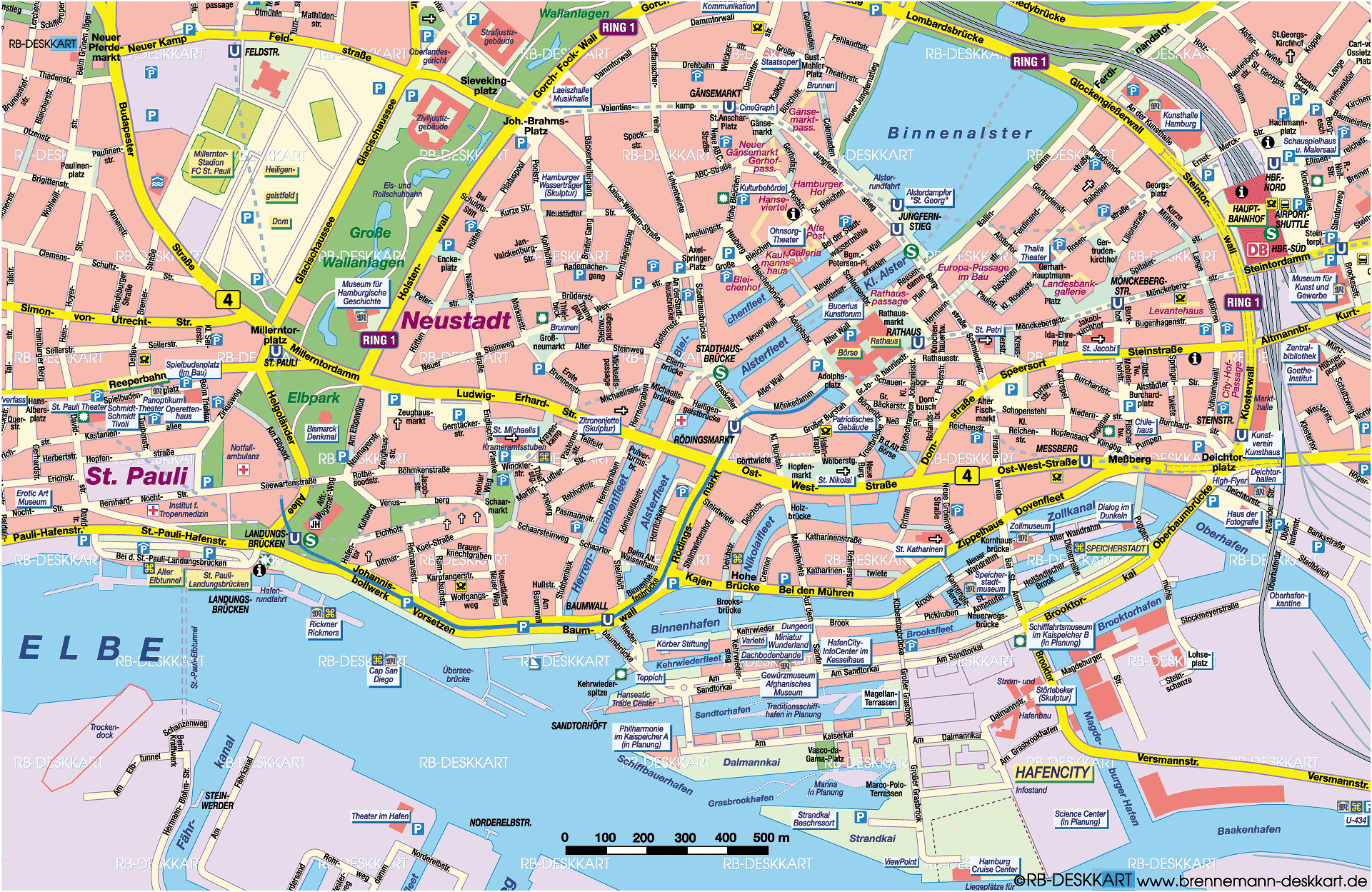 Hamburg Street karte