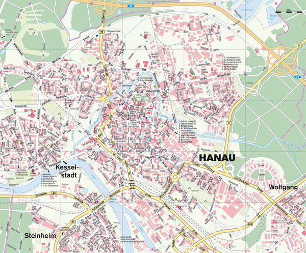 Hanau regionen karte