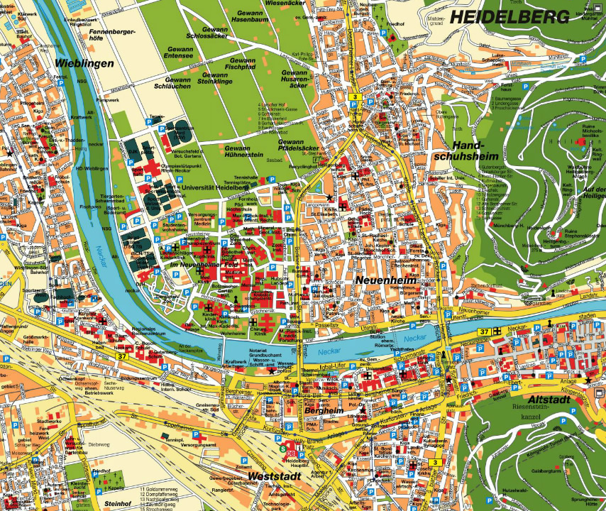 Heidelberg karte