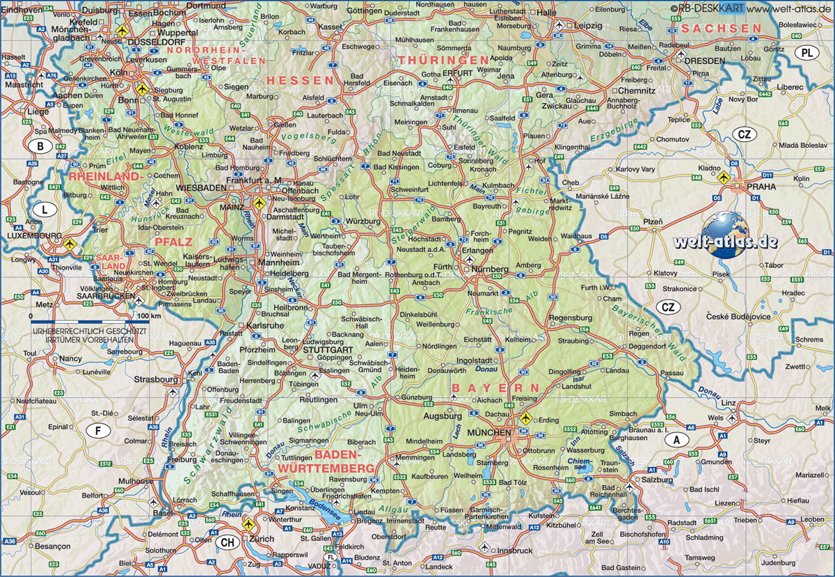 Heilbronn regional karte