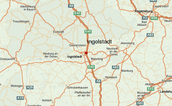 Ingolstadt route karte