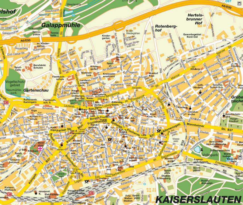 Kaiserslautern karte