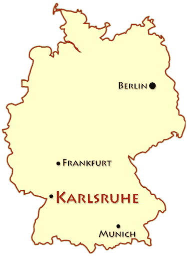 Karlsruhe karlsruhe lage karte