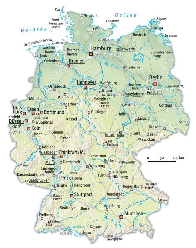 karte von deutschland