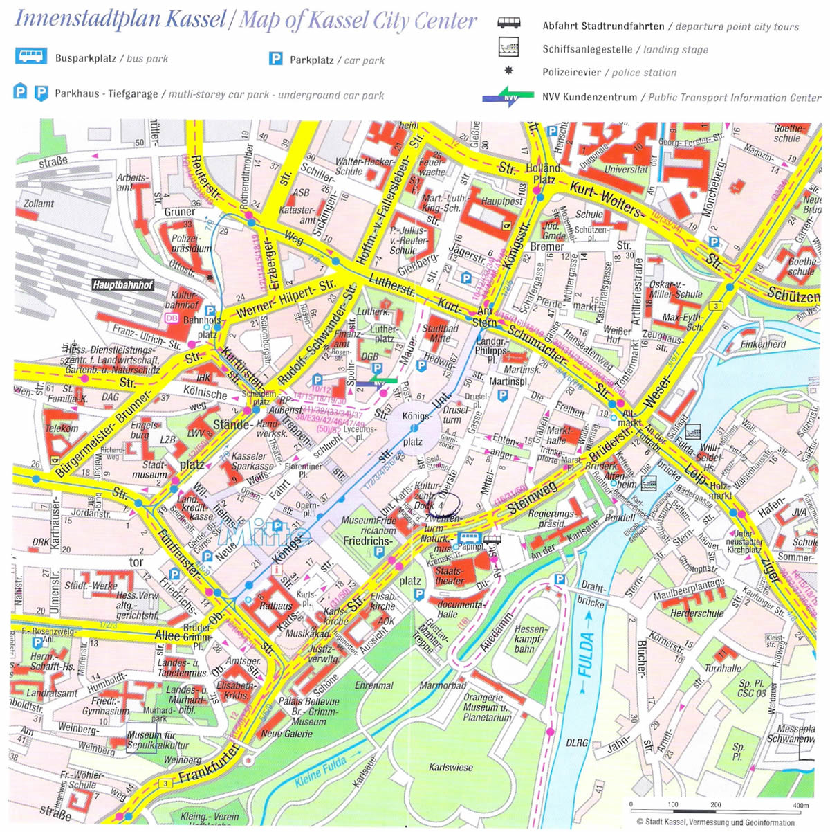 Kassel tourist karte