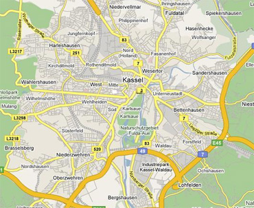 Kassel provinz karte