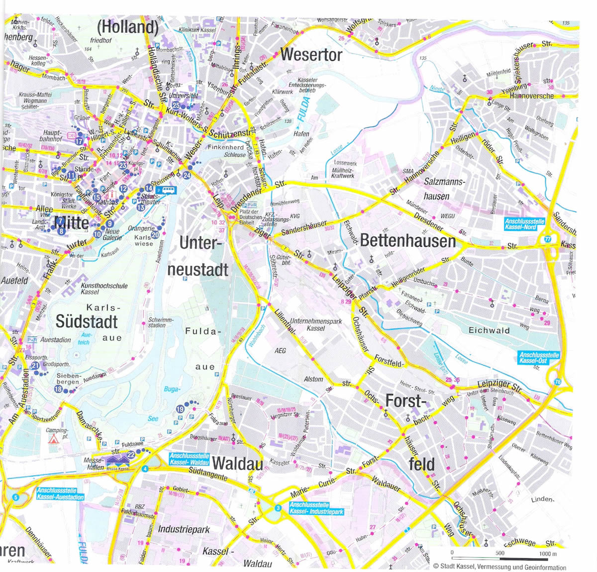 Kassel regional karte