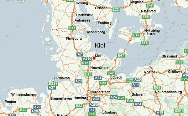 Kiel route karte