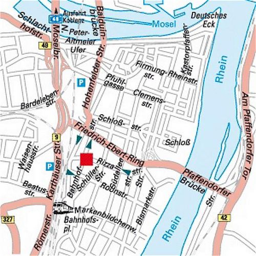 Koblenz street karte