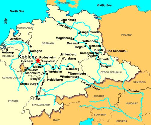 Koblenz provinz karte