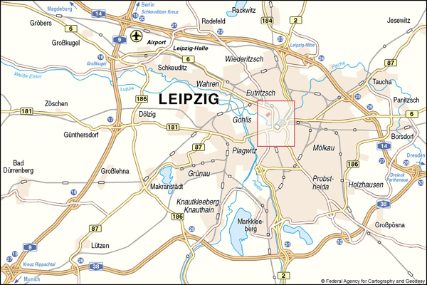 Leipzig strase karte