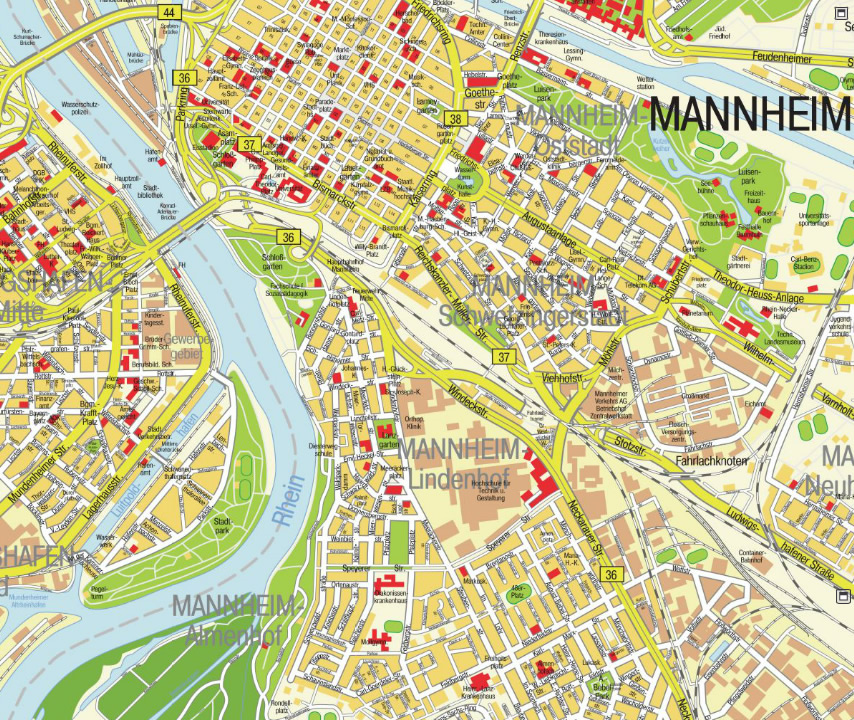 Mannheim karte