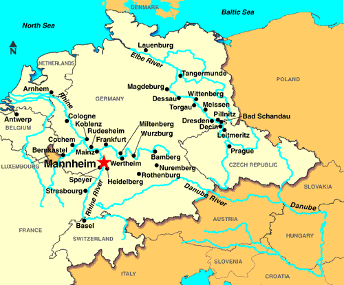 Mannheim provinz karte