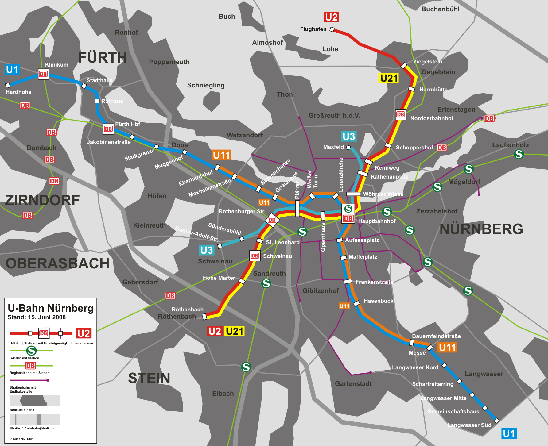 Nürnberg metro karte