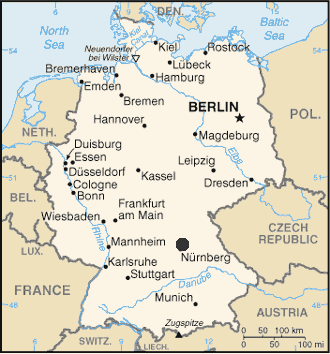 deutschland Nurnberg karte