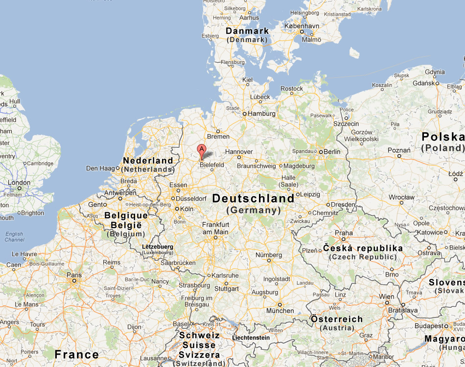 karte von Osnabruck deutschland