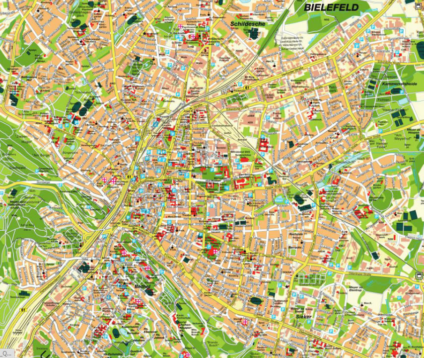 Paderborn bielefeld karte