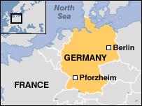 deutschland Pforzheim karte