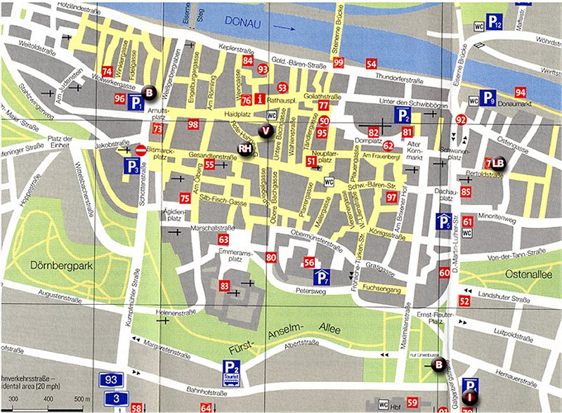 Regensburg street karte