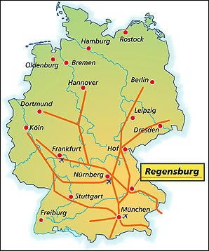 deutschland Regensburg karte