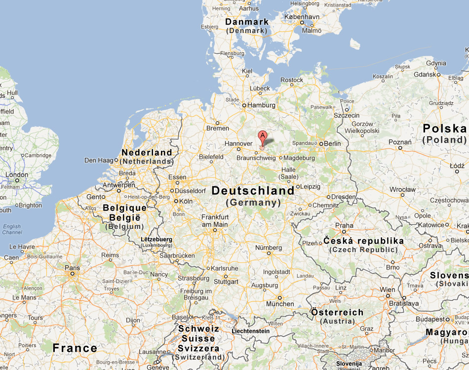 karte von Wolfsburg deutschland