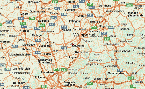 Wuppertal strase karte