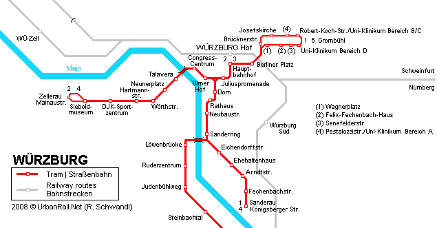 Wurzburg metro karte